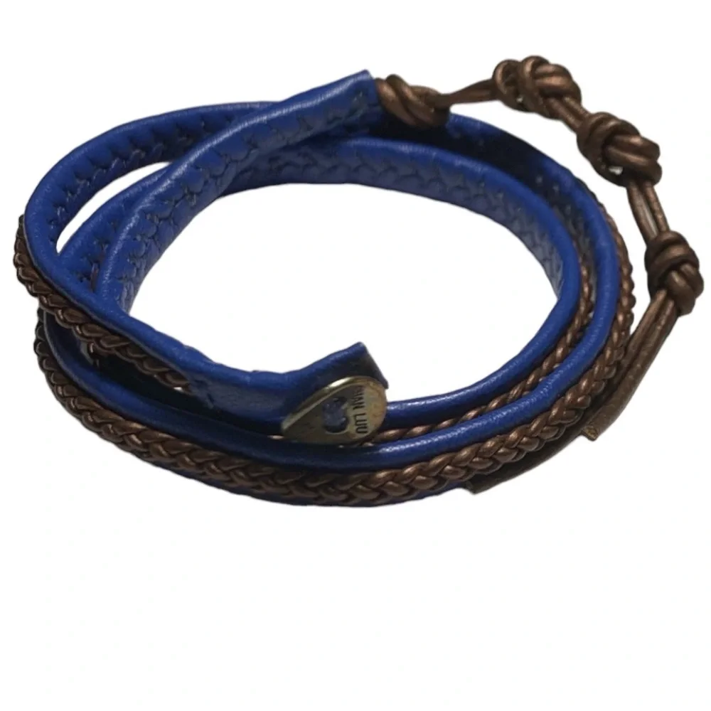 Braided Chan Luu leather wrap bracelet